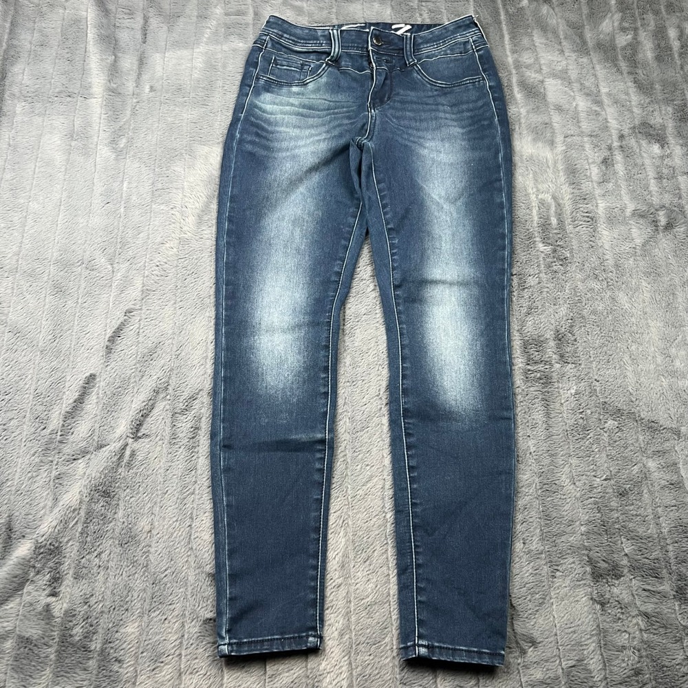 Seven7 Womens High Rise Legging Jeans Dark Wash Skinny Denim Size 4